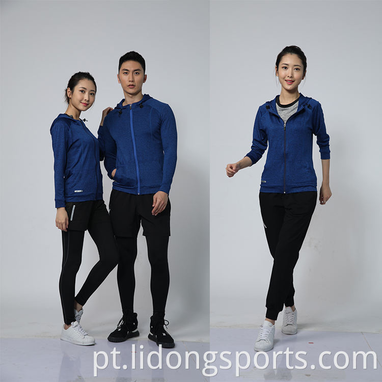 Lidong Custom 88% Poliéster 12% Spandex Mens roupas esportivas Slim Fitness Plain Training Tracksuit